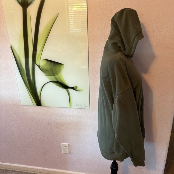 Men’s green sweatshirt hoodie size small - Picture 2 of 4